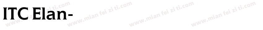 ITC Elan字体转换